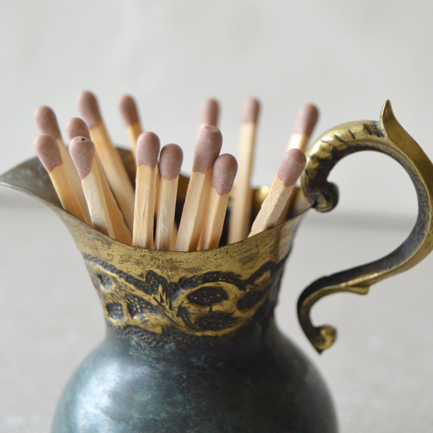 Vintage Made Israel Matchsticks and Striker: Matchstick Holder