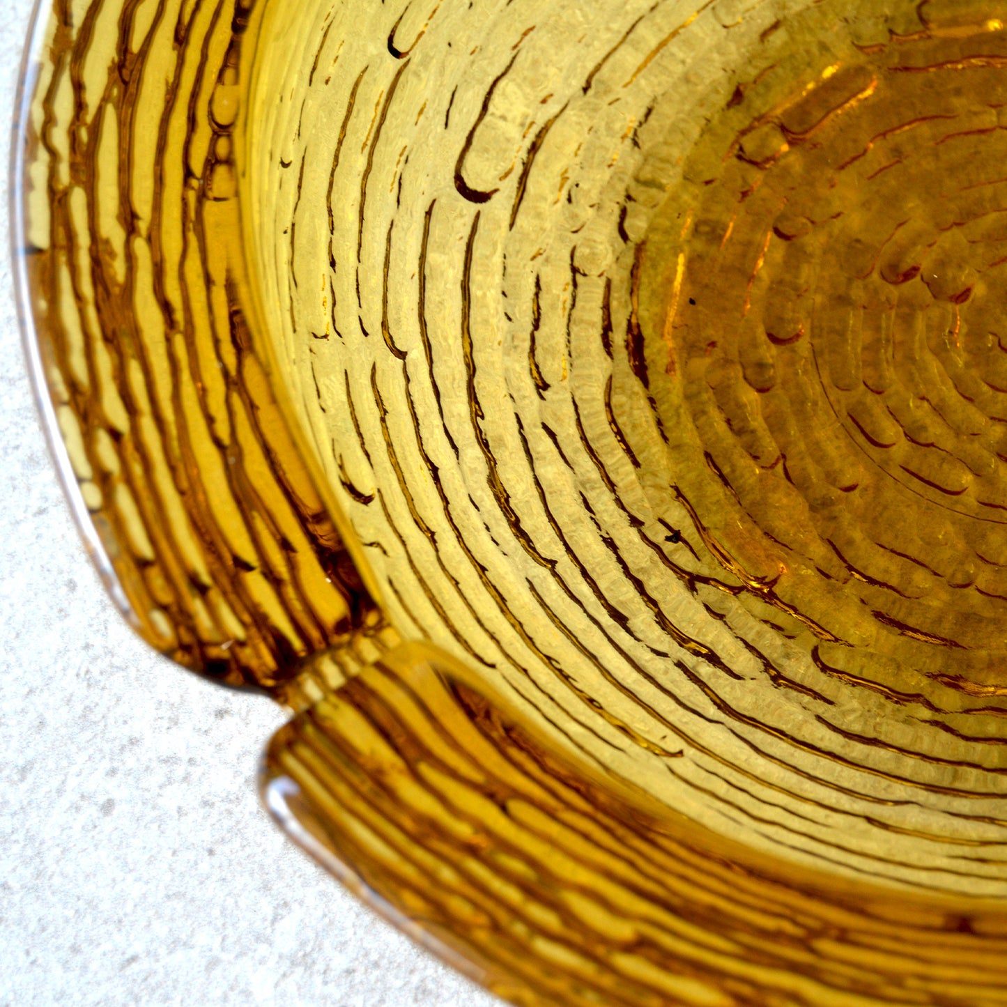 Vintage Anchor Hocking Soreno Amber Glass Ashtray / Catchall (1960s)