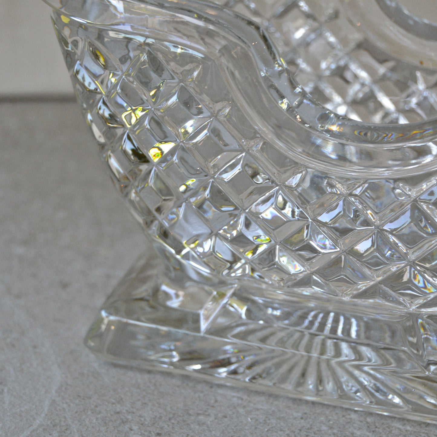 Vintage St George Crystal Santa Sleigh