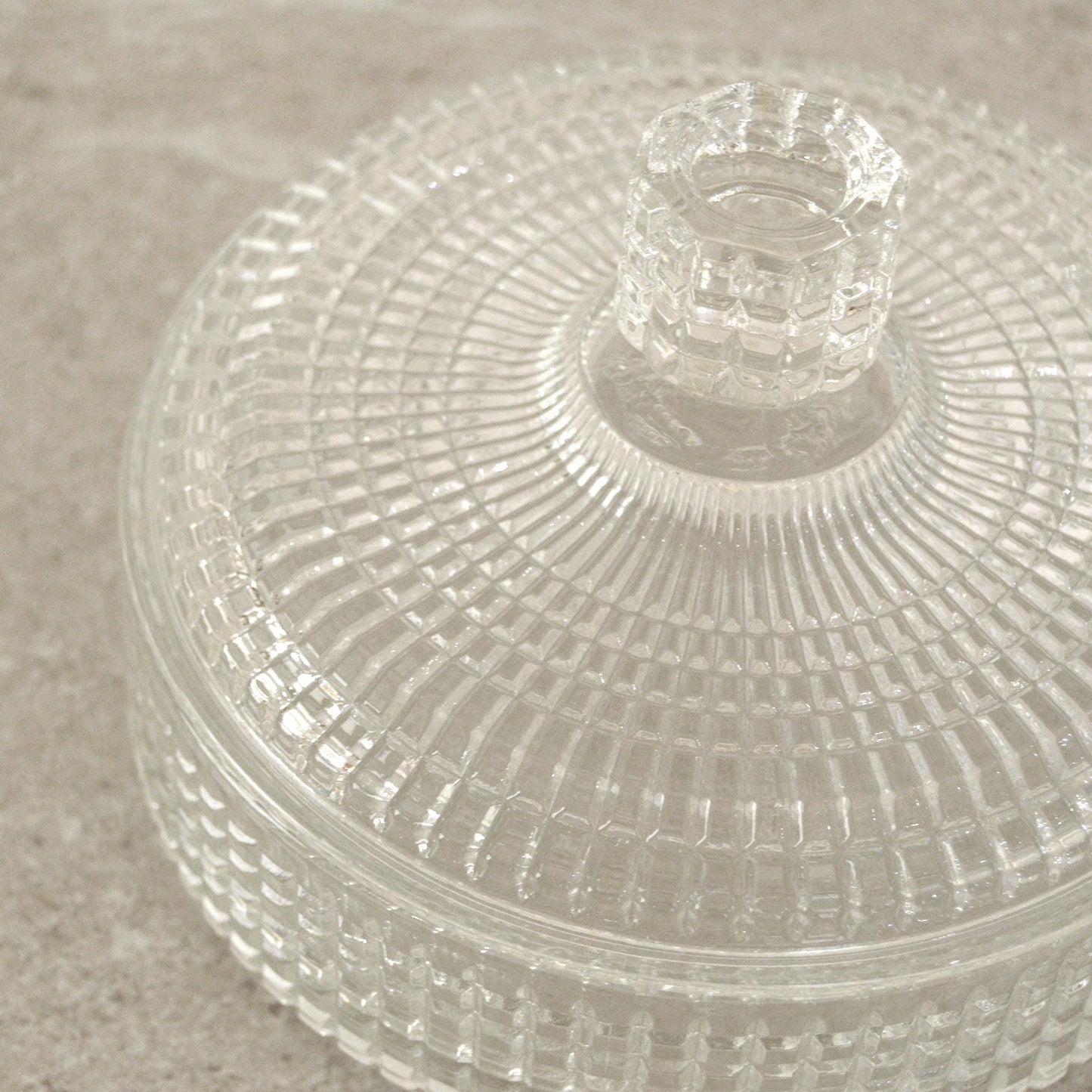 Vintage Avon Crystal Vanity Powder Dish (1970s)