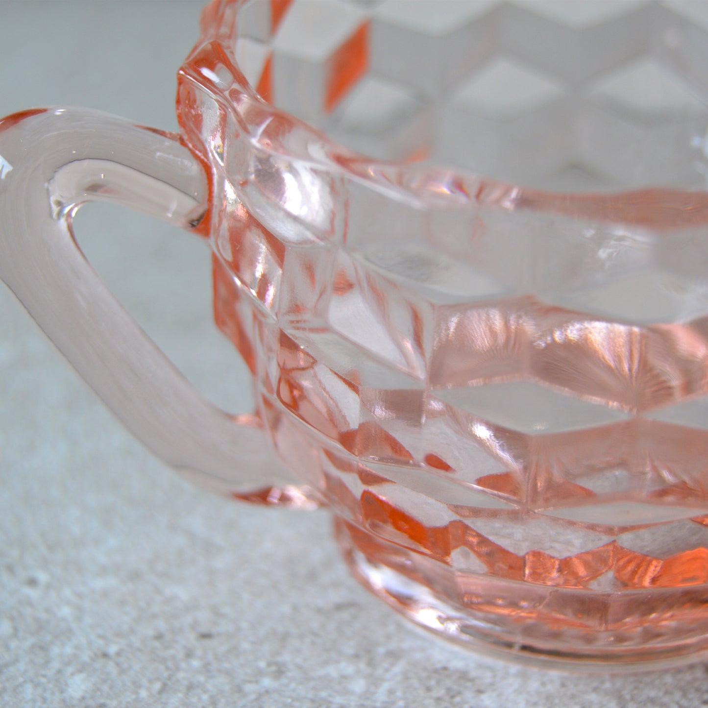 Vintage Fostoria Depression Glass Pink Sugar Double Handled Bowl (1930s)