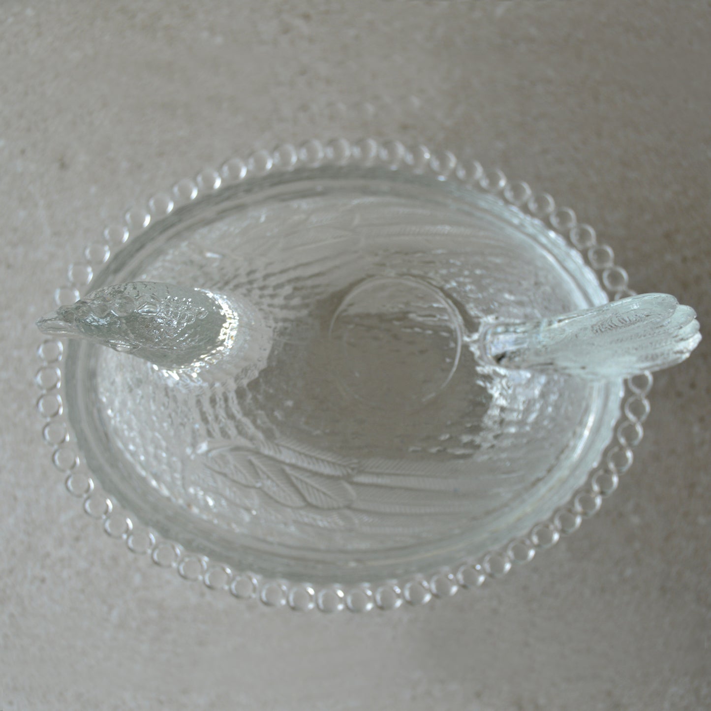 Vintage Indiana Glass Clear Hen on Nest Dish with Lid (1950s)