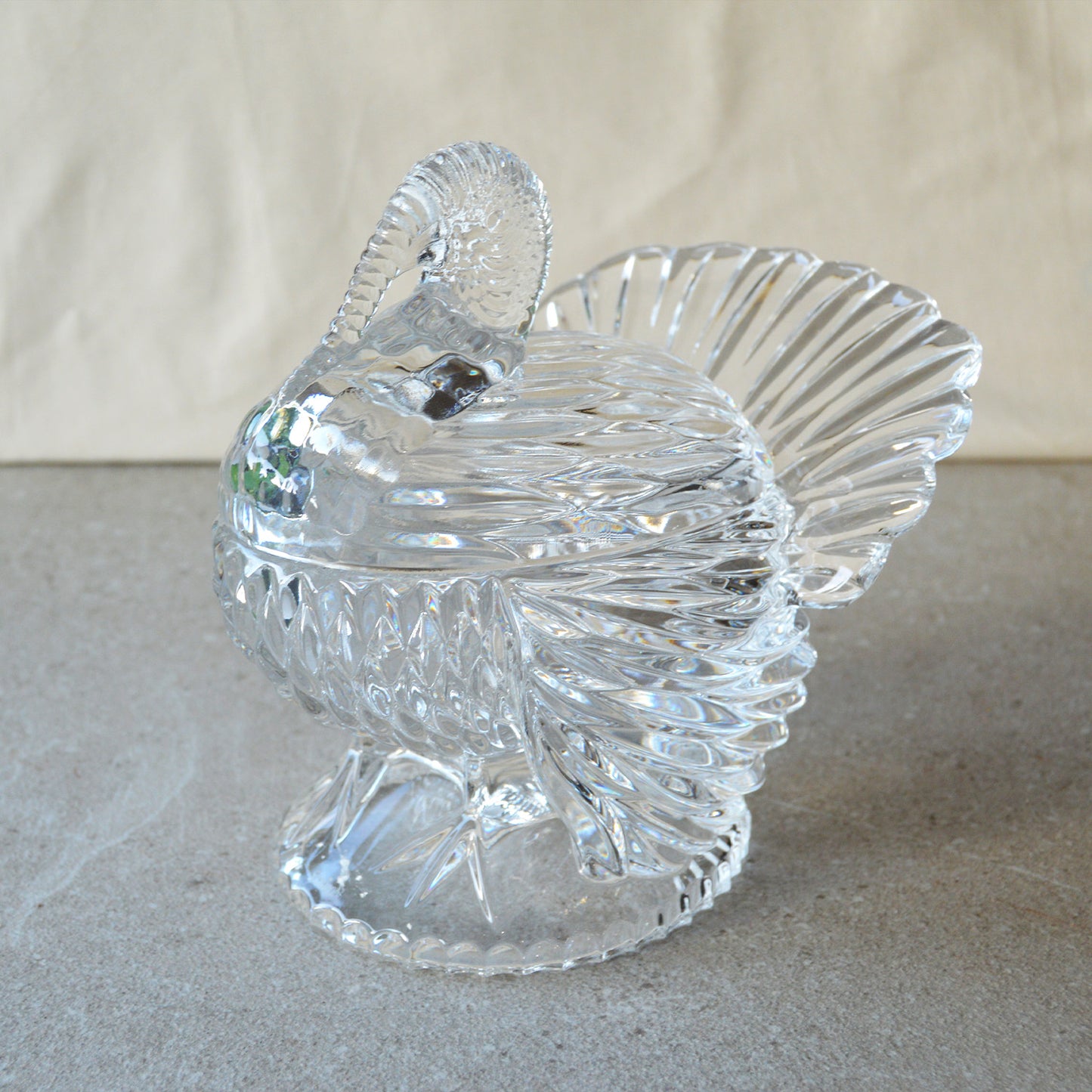 Shannon Crystal Turkey Covered Dish with Lid