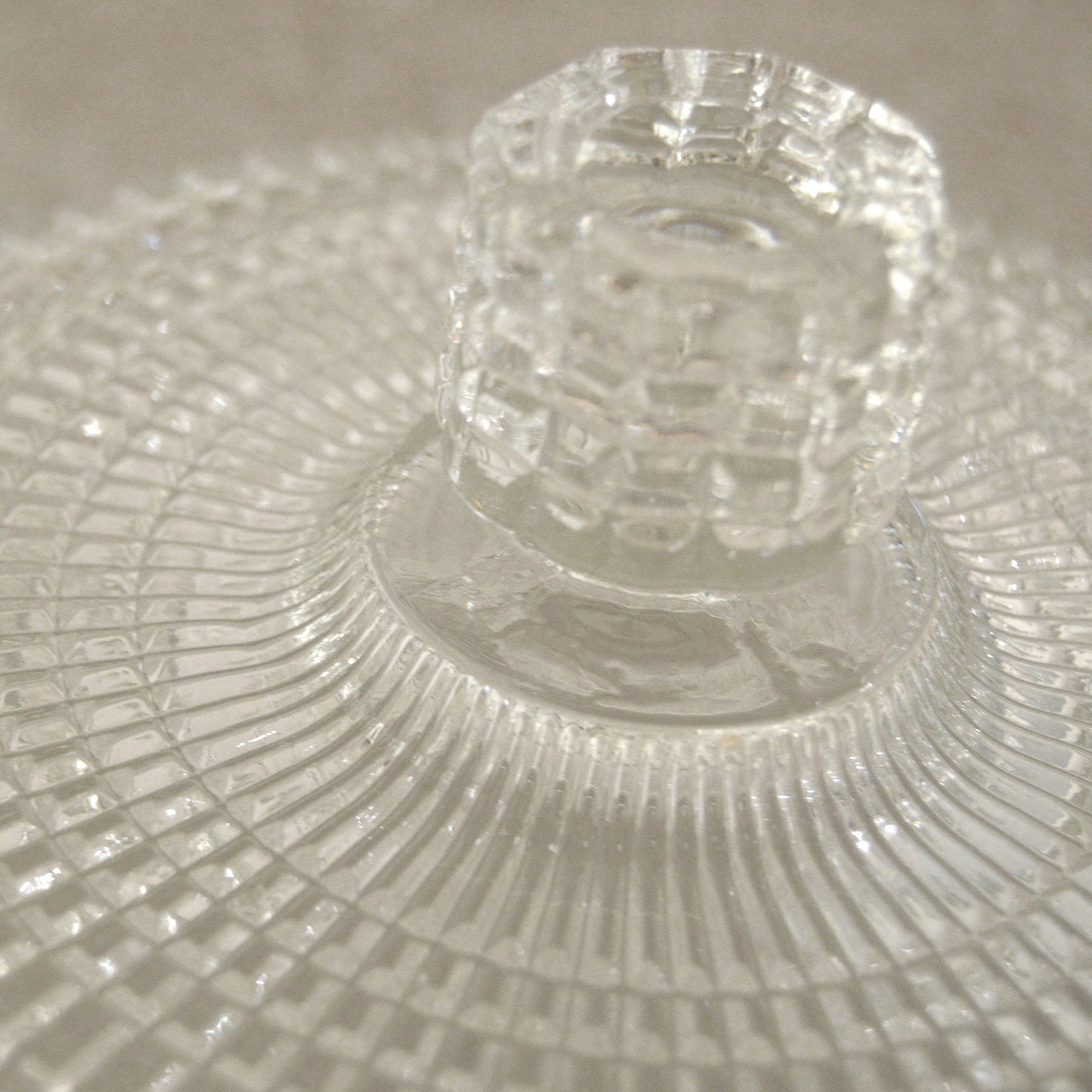 Vintage Avon Crystal Vanity Powder Dish (1970s)